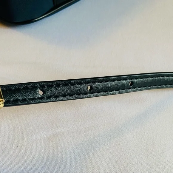 Michael Kors Midnight Blue Crossbody Bag with Gold Accents